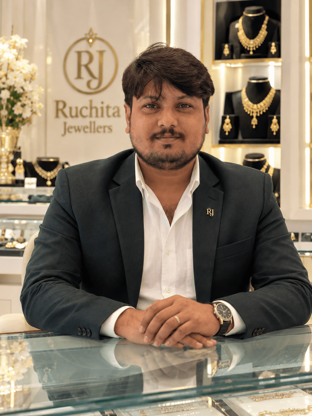 Chenaram Choudhary, founder of Ruchita Jewellers